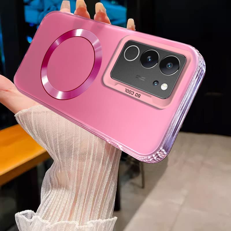 ปลอกสําหรับ VIVO V29 5g V29E 5g V29 PRO แม่เหล็กไร้สายสีเงินออกแบบใหม่เคสโทรศัพท์ SJSFDDR รูปที่ 2