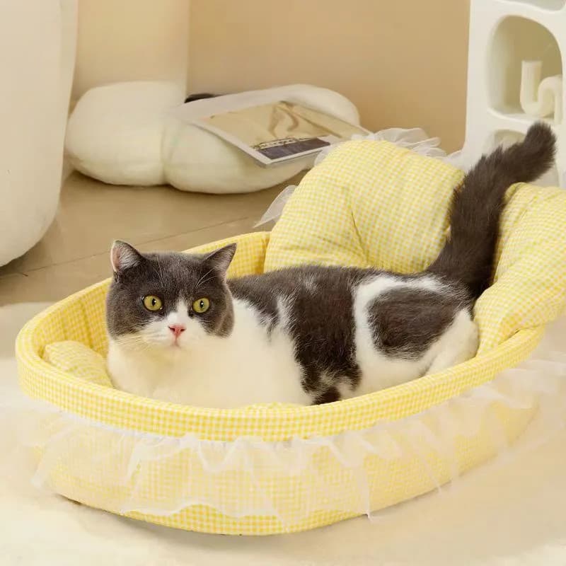 ที่นอนสัตว์เลี้ยง60x40 cm สุนัข เบาะแมว บ้านแมว ที่นอนแมว Cat House Bed ที่นอนสุนัข นุ่มและสบาย รูปที่ 7