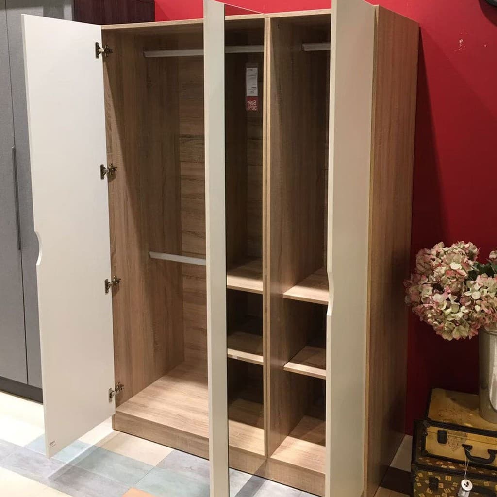Koncept Furniture ตู้เสื้อผ้าบานเปิด รุ่น Havin สีขาว แบรนด์ KONCEPT FURNITURE รูปที่ 5