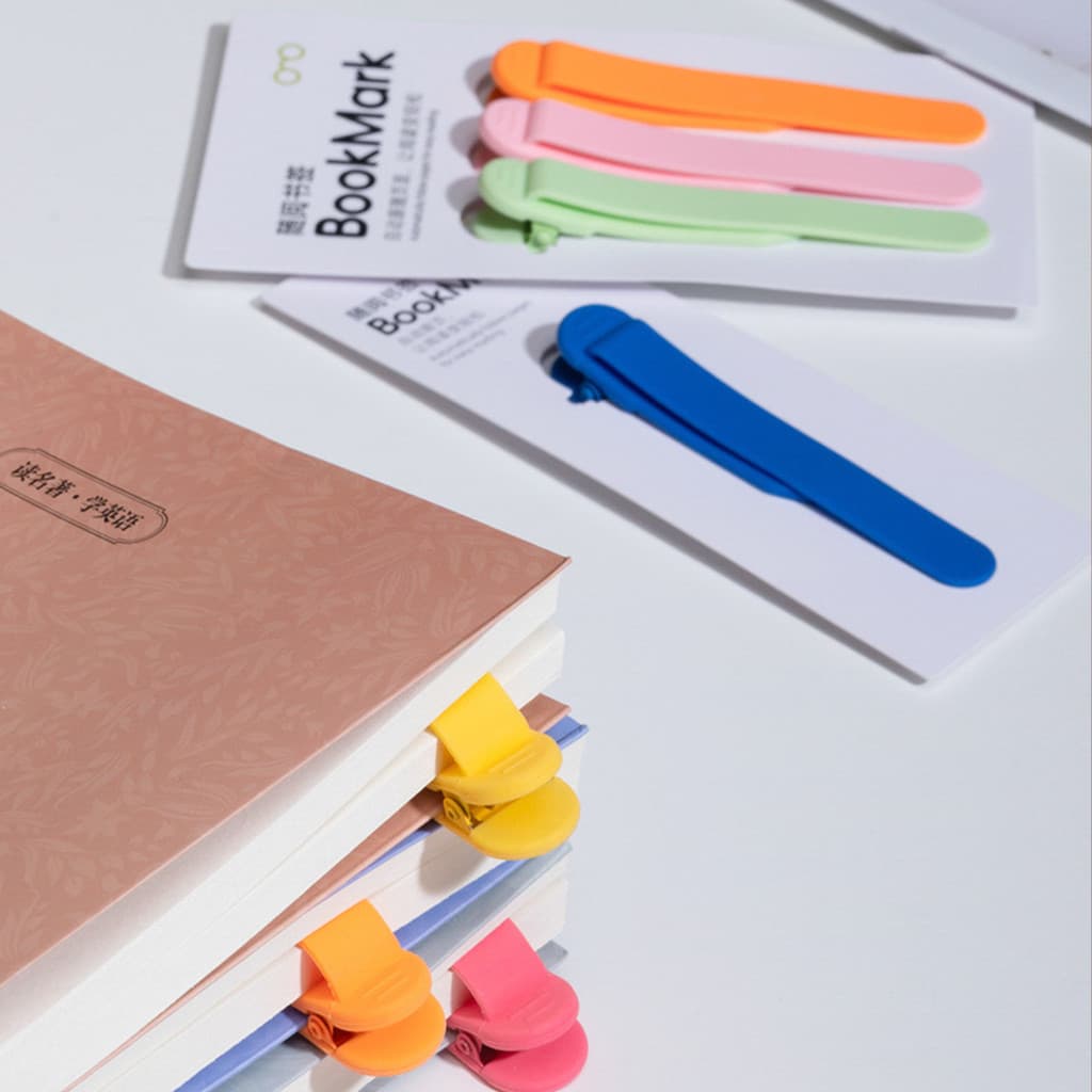 ที่คั่นหน้าหนังสือ bookmark สมาร์ทบุ๊คมาร์คซิลิโคน บุ๊คมาร์คนวัตกรรม คลิปออน บันทึกหน้าอัตโนมัติ เปิดและปิดเมื่อใดก็ได้ รูปที่ 4