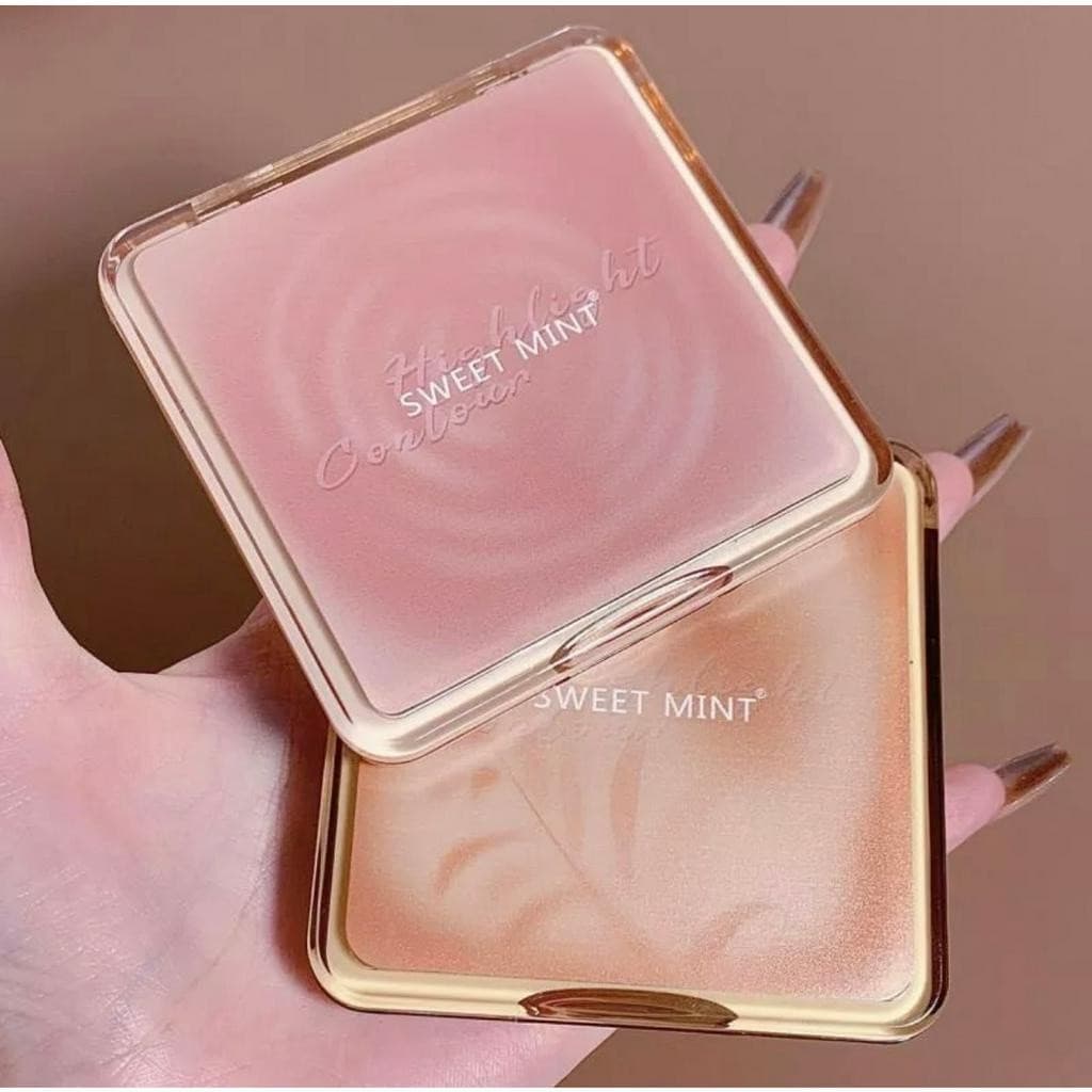 M320 Sweet Mint พาเลทคอนทัวร์ ไฮไลท์จมูก เนื้อฝุ่น ติดทนนาน รูปที่ 9