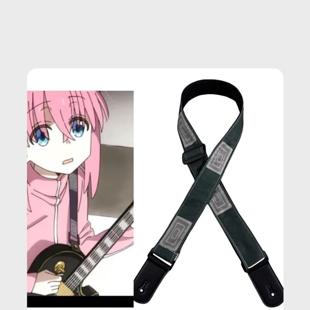 Lonely Rock Electric Acoustic Guitar Strap Same Style Bass มีจําหน่าย cos bocchi Yamada Ryoyu Generation รูปที่ 3