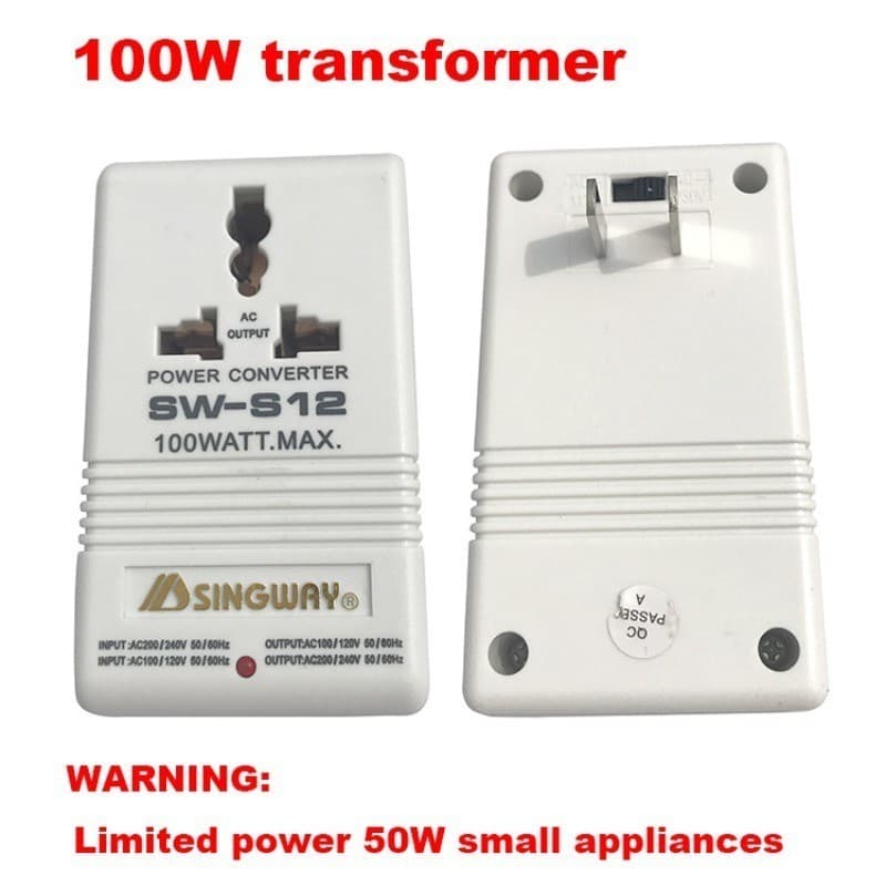 ตัวแปลงไฟ ตัวแปลงแรงดันไฟฟ้า 100W 110V / 120V To 220V / 240V Step-Up & Down หม้อแปลงแรงดันไฟฟ้า รูปที่ 5