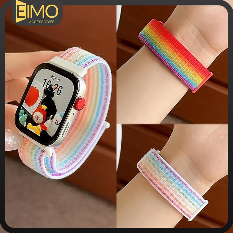 สายคล้องห่วงไนลอน for Huawei Watch Fit 5 4 3 / 5 Pro / 4 Pro เปลี่ยนสายพานปรับได้ Smartwatch for Huawei Fit 3 รูปที่ 1