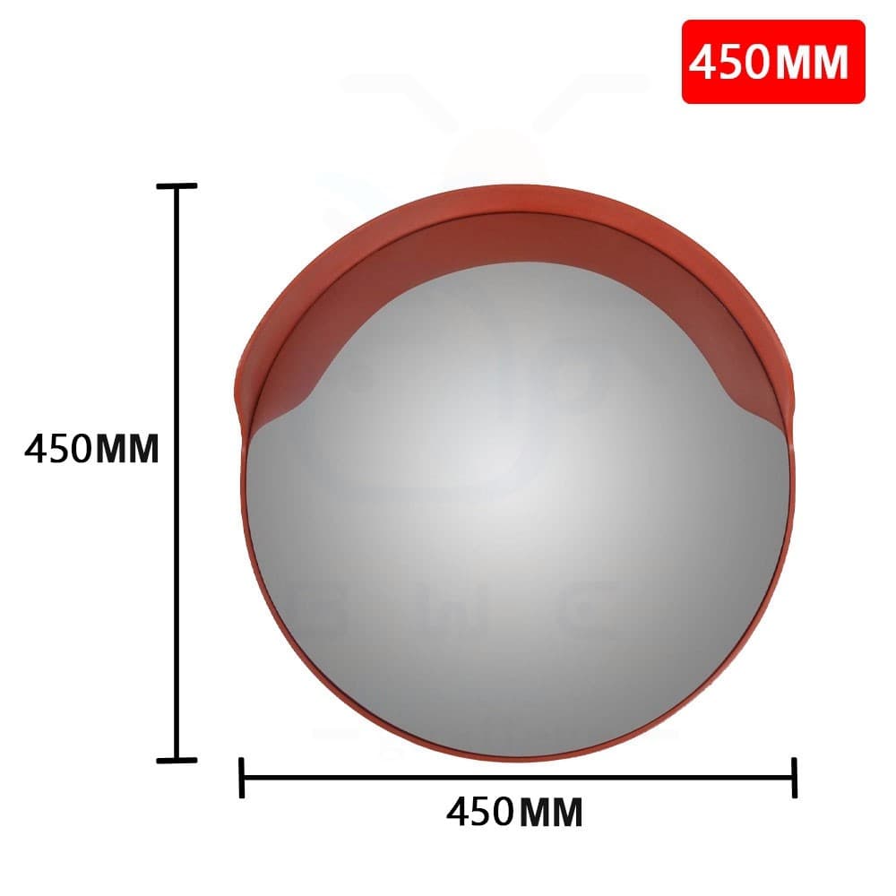 กระจกโค้งจราจร ที่จอดรถกระจกมุมกว้าง กระจกกลม สามารถติดตั้งบนผนังหรือเสา Traffic Mirror รูปที่ 9