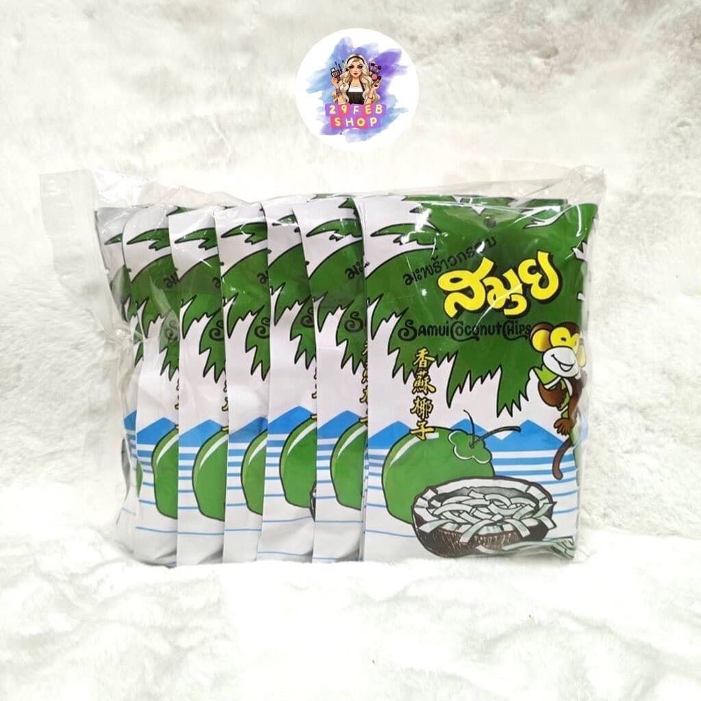 มะพร้าวอบกรอบ อบแห้ง ตราสมุย 40 กรัม Samui Coconut Chip 40 g รูปที่ 1