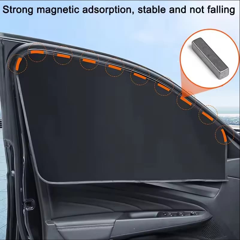 Jaecoo รถหน้าต่างด้านข้าง Sun Shade แม่เหล็ก UV Protection ผ้าม่าน Sun Shield ฝาครอบสองด้านกระจกรถยนต์บังแดดสําหรับ Chery Jaecoo J6 J7 J8 PHEV รูปที่ 5