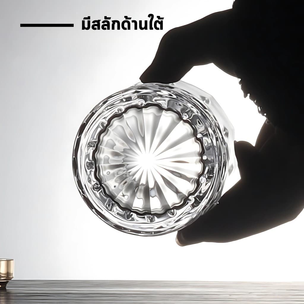 แก้วบูชาพระ แก้วน้ําพระ ดอกบัวแก้ว แก้ว+ฐานดอกบัว ชุดแก้วถวายน้ำพระพร้อมฐานรองดอกบัว รูปที่ 6