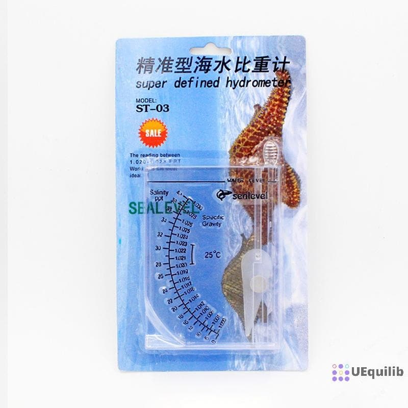 Uequilib ความแม่นยําสูงน้ําทะเล Hydrometer ปลาอัตโนมัติ Hydrometer โปร่งใสเครื่องวัดความเค็มใหม่ รูปที่ 9