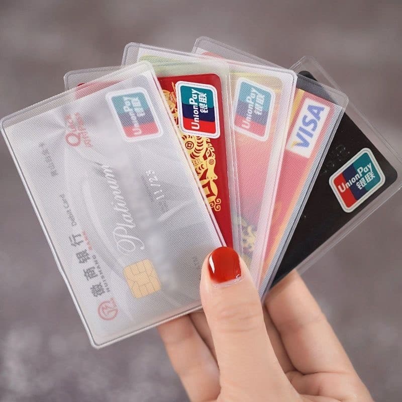 ที่ใส่บัตรแบบใส, ที่ใส่บัตรประชาชน, ที่ใส่บัตรเอทีเอ็ม, วัสดุ PVC, กันรอยขีดข่วน, กันเปรอะเปื้อน, กันฝุ่น รูปที่ 7