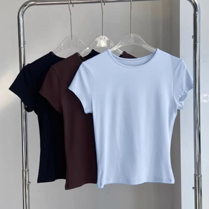 YOGATRUTHSports Top Breathable Nude Feeling เสื้อยืดกระชับสัดส่วนออกกําลังกายวิ่ง รูปที่ 2