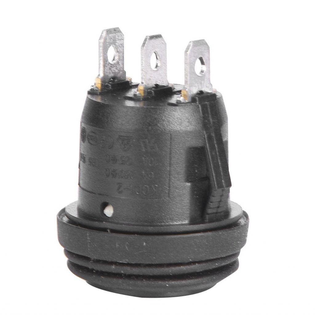 5 ชิ้น 3 ตำแหน่ง ON/OFF/ON สีดำ Round Rocker Switch Pin 10A/125V 6A/250V รูปที่ 8