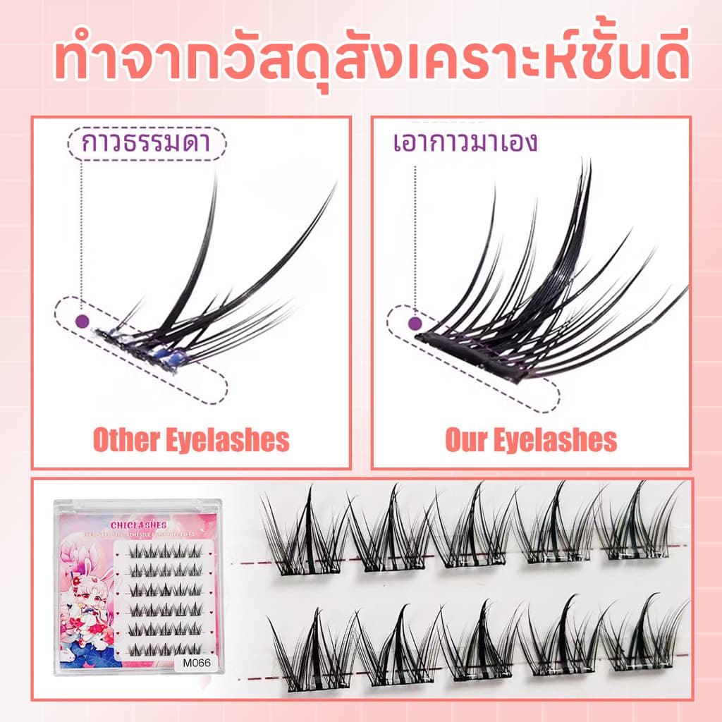 จัดส่งขนตาปลอมแบบมีกาวในตัวภายใน30นาทีพร้อมกาวติดขนตากาวติดขนตาฟรีช่อขนตาหนาธรรมชาติต่อขนตาปลอมแบบ รูปที่ 7