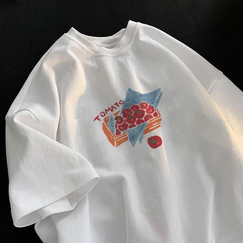 COD MAO Shop เสื้อยืดฤดูร้อนแขนสั้นผ้าฝ้ายรุ่นเฮฟวี่เวทหลวมอเมริกันเฉพาะพรีเมี่ยมท็อป#56869 รูปที่ 4