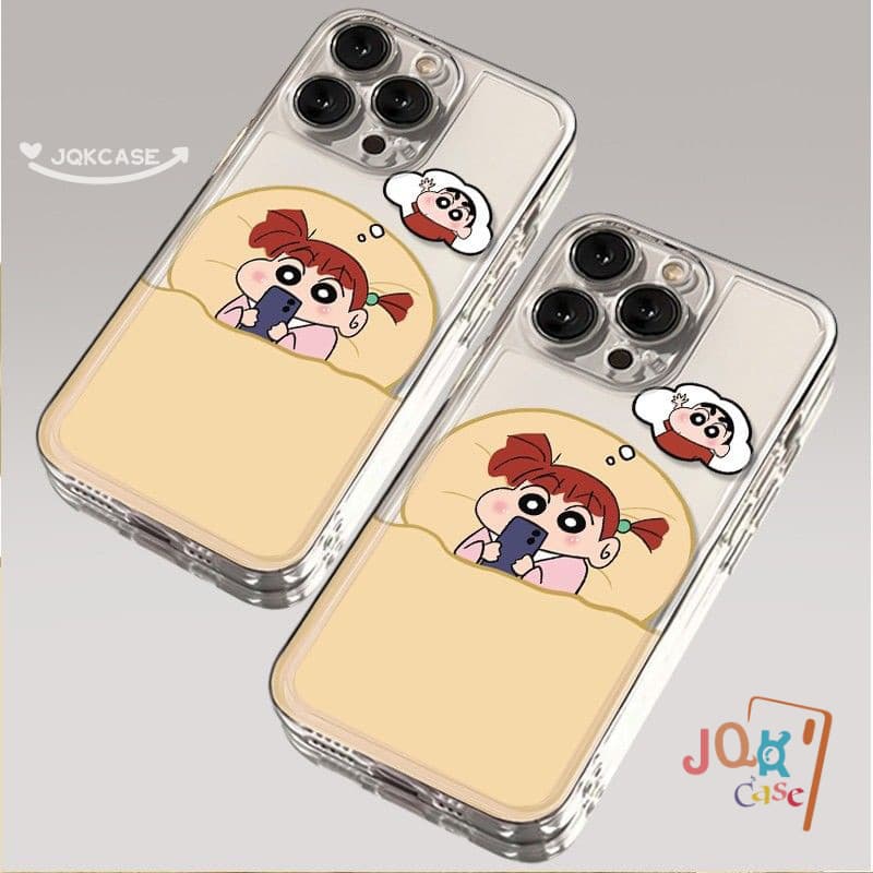 น่ารัก เคส ชินจัง สำหรับ Samsung A55 A51 A05 A05S A03 A13 A12 A11 A15 A03s A30 A52 A06 A50 A32 A35 A14 A02s A20 A10s TPU รูปที่ 6