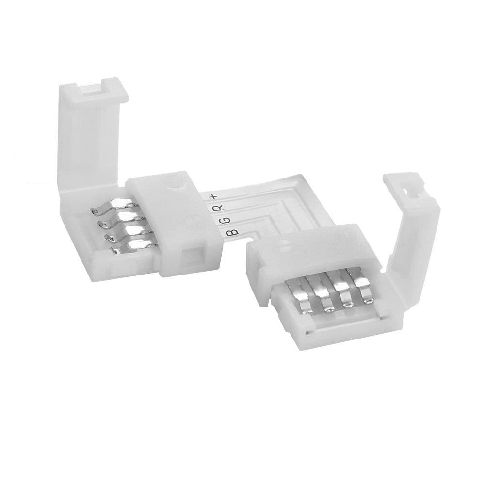 1 Pc 4Pin Led Strip Connector LT Cross Shape PCB มุมสําหรับ RGB 3528 5050 Clip-on Coupler Led Strip อุปกรณ์เสริม รูปที่ 5