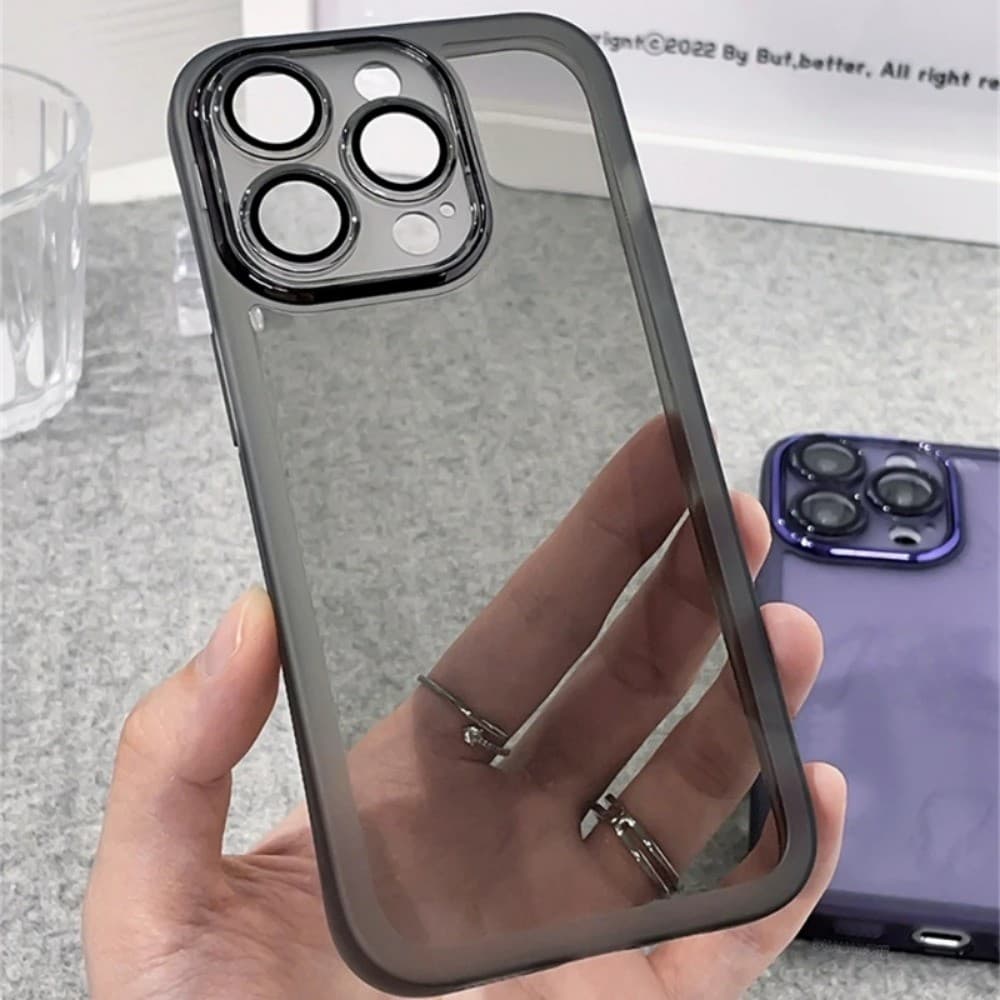 เคสโทรศัพท์ใสสีเหมาะสําหรับiphone 16 15 14 12 13 11 Pro Max 7 8 Plus X XS Max XR รูปที่ 4