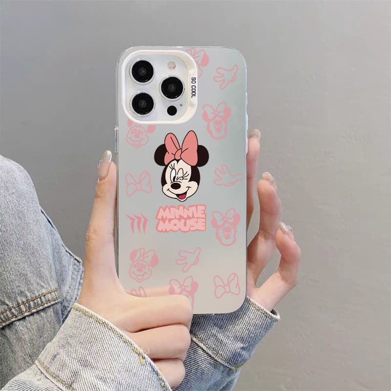 เคสโทรศัพท์แอปเปิ้ลป้องกันการชนกันป้องกันสกปรก for IPhone17 16 11 12 13 14 15ProMax XS X XR 7 8 Plus มิกกี้เมาส์น่ารัก รูปที่ 5