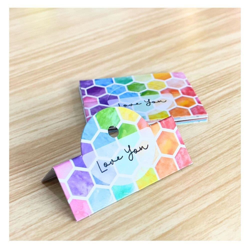 ป้ายหัวแผง 6.5 x 5 cm 100 ชิ้น ป้ายกิ๊ฟชอป หัวกระดาษ หัวแผงติดถุงพลาสติก มีเจาะรูแขวน รูปที่ 9