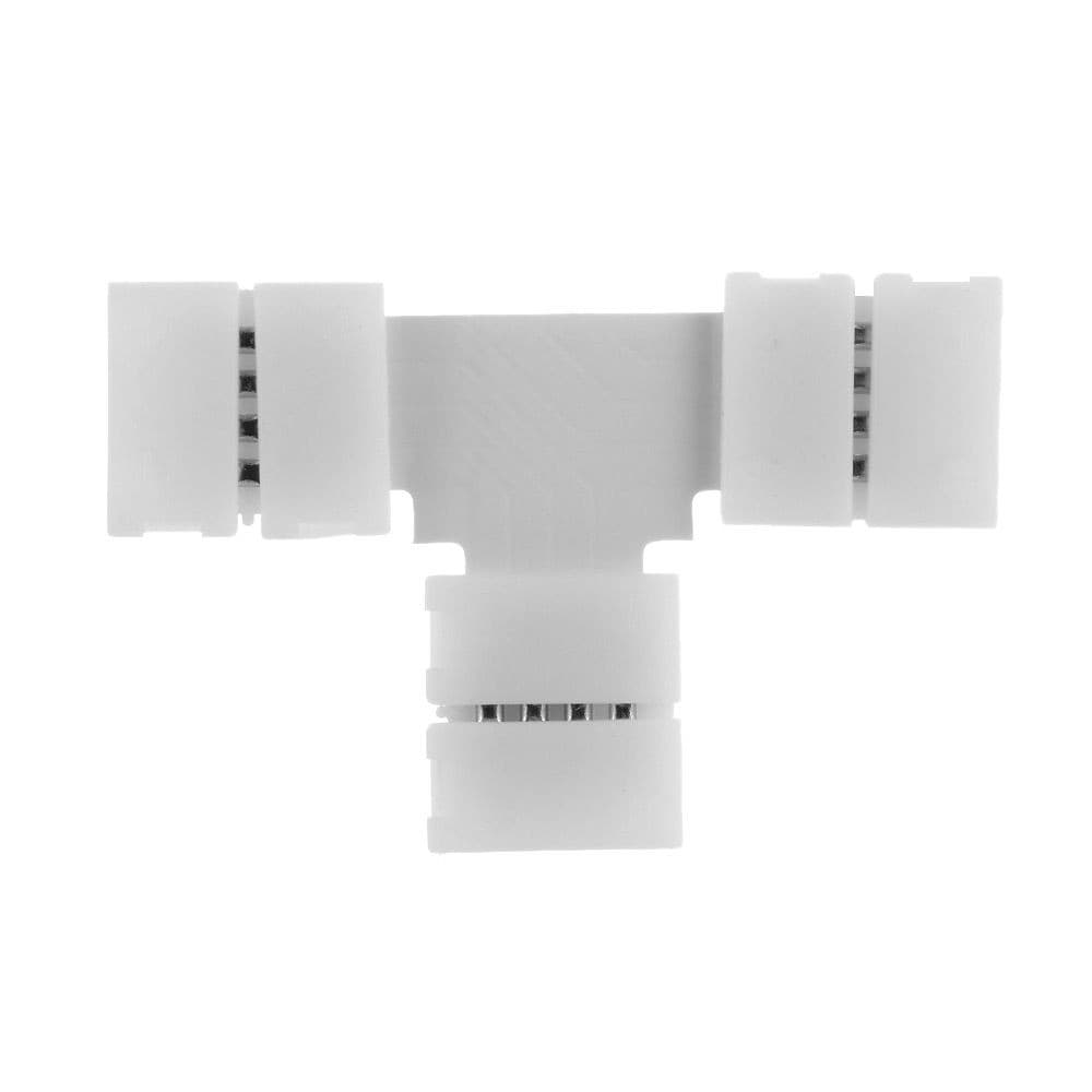 1 Pc 4Pin Led Strip Connector LT Cross Shape PCB มุมสําหรับ RGB 3528 5050 Clip-on Coupler Led Strip อุปกรณ์เสริม รูปที่ 6