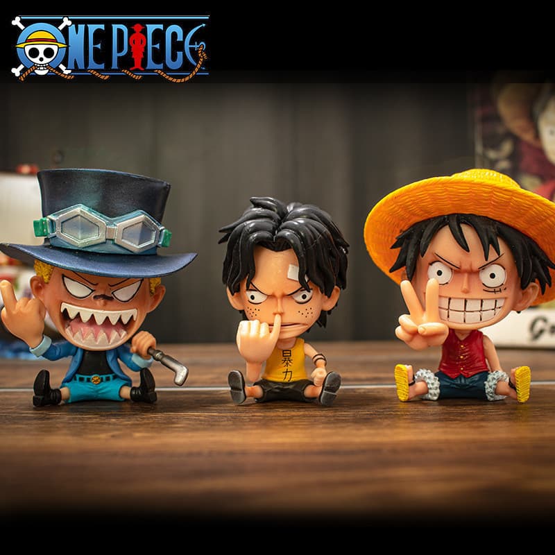 Luffy โมเดลฟิกเกอร์ อะนิเมะตุ๊กตา One Piece Zoro Sanji ลูฟี่ ขนาดเล็ก 8-10 ซม. ตัวเลขของเล่น ของเล่นสําหรับเด็ก รูปที่ 3
