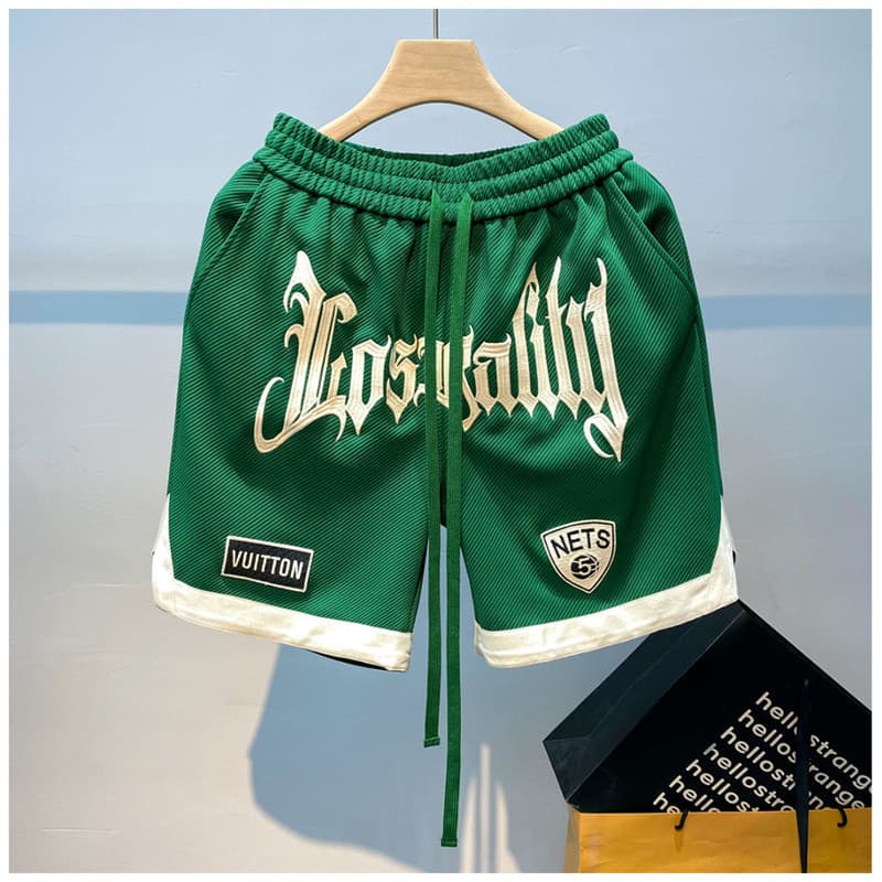 Eershenshi American Basketball Shorts Mens Summer Thin Training Sports Shorts Hip-Hop Fashion Brand รูปที่ 1