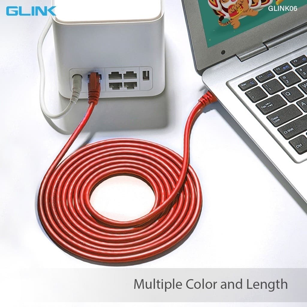 ส่งด่วน GLINK สายแลน LAN CAT6 สายสำเร็จ Gigabit 1000M UTP Cable 2/3/5/10/15/20เมตร รูปที่ 5