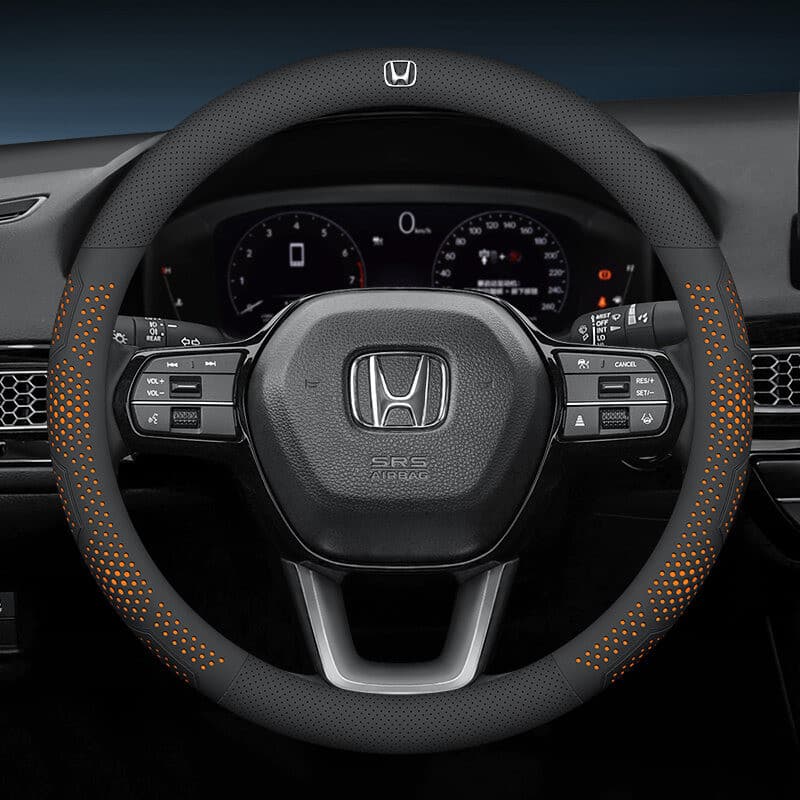 รถ Ultrathin พวงมาลัย,หนัง Ultra-Thin Anti Slip และดูดซับเหงื่อสําหรับ Honda City Civci Fit Jazz HRV BRV CRV WRV Brio Accord ตะกั่ว mobilio Mugen ประเภท RS รถ รูปที่ 1