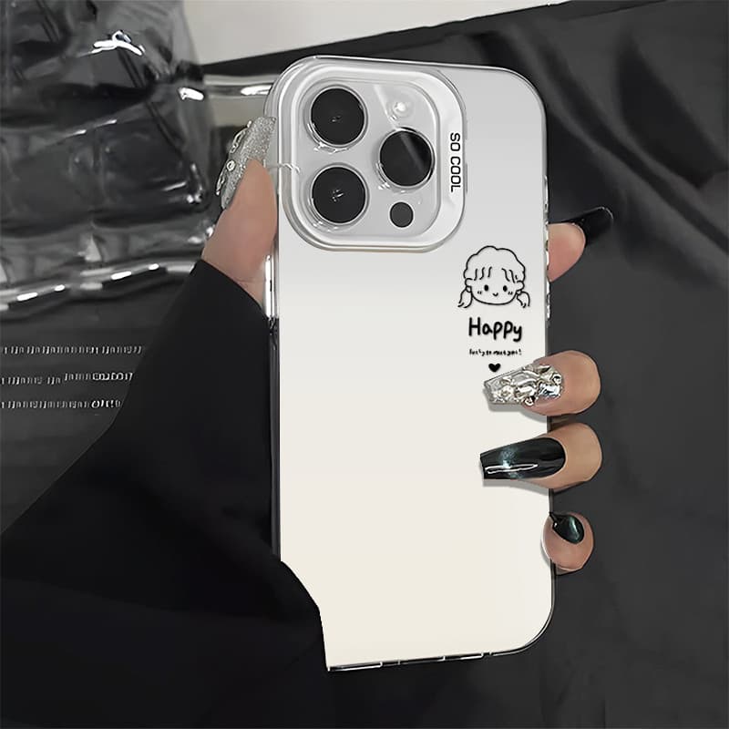 เคสแข็งหรูหรา เคสคู่น่ารัก เคสไอโฟน11 for เคสiPhone16 15 14 13 12 11 Pro Max 15Plus XR XS Max 7Plus 8Plus SE เคสไอโฟน13 รูปที่ 9