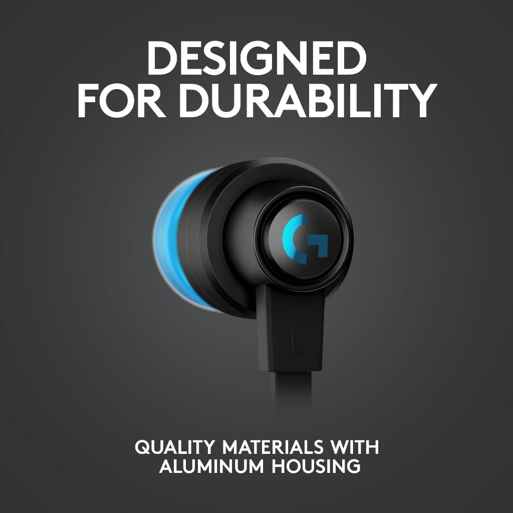 LOGITECH G333 GAMING EARPHONES WITH MIC AND DUAL DRIVERS หูฟังเกมมิ่ง เชื่อมต่อได้ทั้ง AUX & USB-C รูปที่ 4