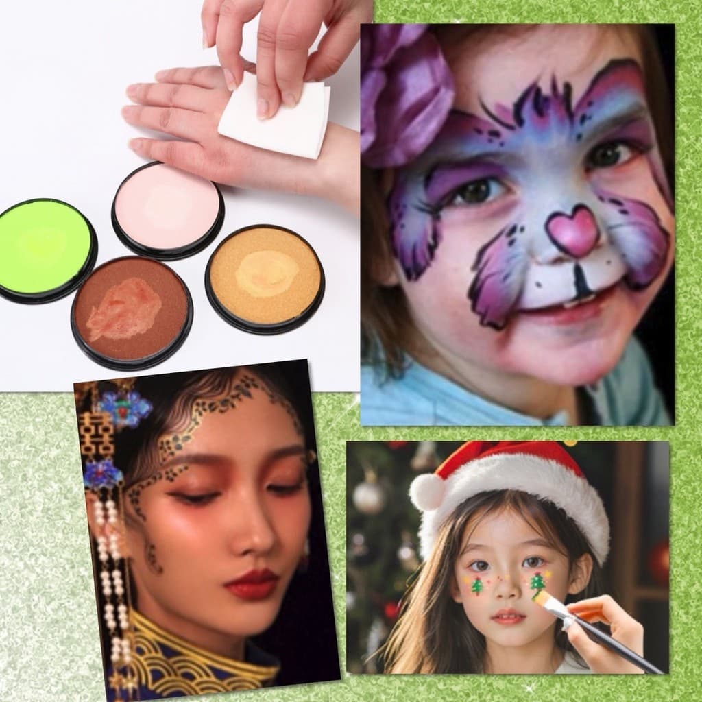 สีน้ำ ทาหน้า สีพรางหน้า เพ้นท์หน้า สีทาหน้า บอดี้เพ้นท์ กิจกรรมปาร์ตี้ ภาคสนาม ไร้สารพิษ ล้างออกง่าย เกรดพรีเมี่ยม รูปที่ 8