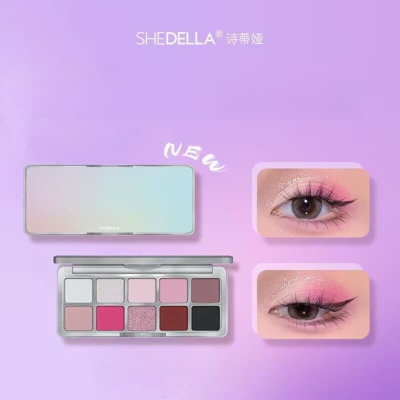 Shedella Matte Brightening Eyeshadow Palette กันน้ําและป้องกันเหงื่อ รูปที่ 1