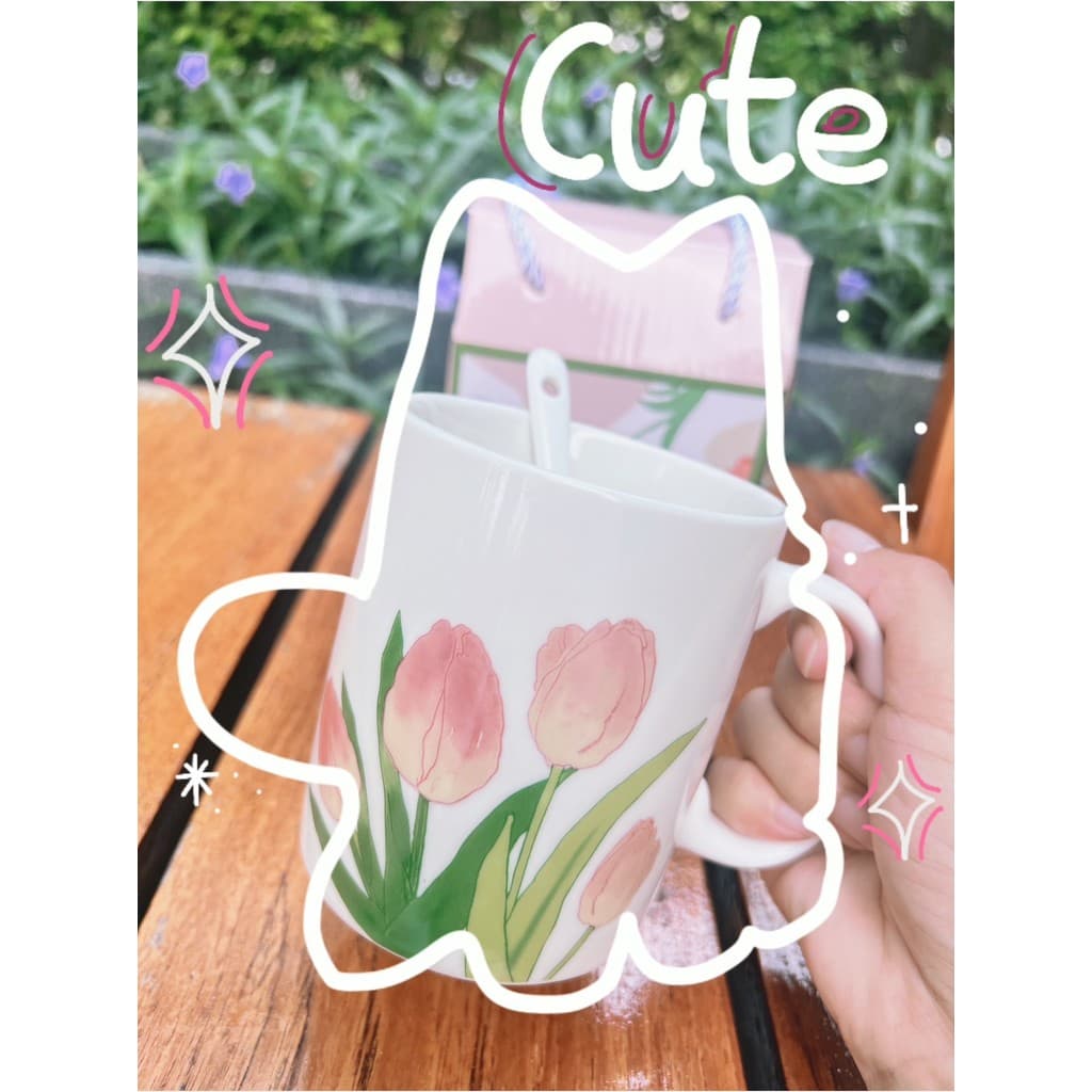 ชุดชามเซรามิก พร้อมฝาปิด ดีไซน์เรียบหรูดูแพง พร้อมกล่องสวยๆลาดลายดอกไม้ เหมาะสำหรับเป็นของขวัญ รูปที่ 5