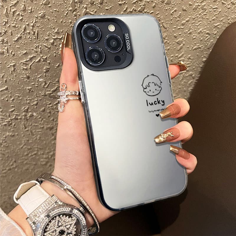 เคสแข็งหรูหรา เคสคู่น่ารัก เคสไอโฟน11 for เคสiPhone16 15 14 13 12 11 Pro Max 15Plus XR XS Max 7Plus 8Plus SE เคสไอโฟน13 รูปที่ 6