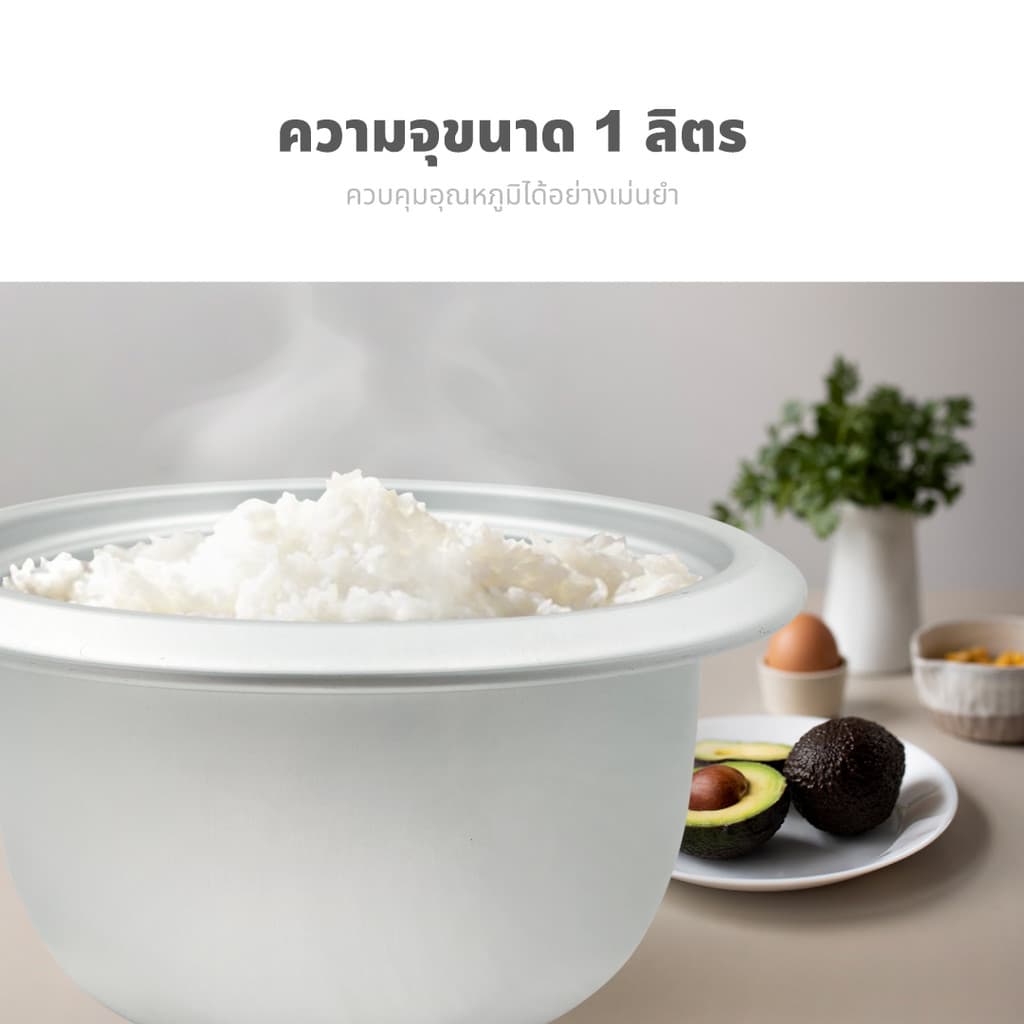 KASHIWA รุ่น RC-710 หม้อหุงข้าว หม้อไฟฟ้า หม้อหุงข้าวไฟฟ้า หม้อ 1.0 ลิตร รับประกันศูนย์ 1 ปี รูปที่ 4