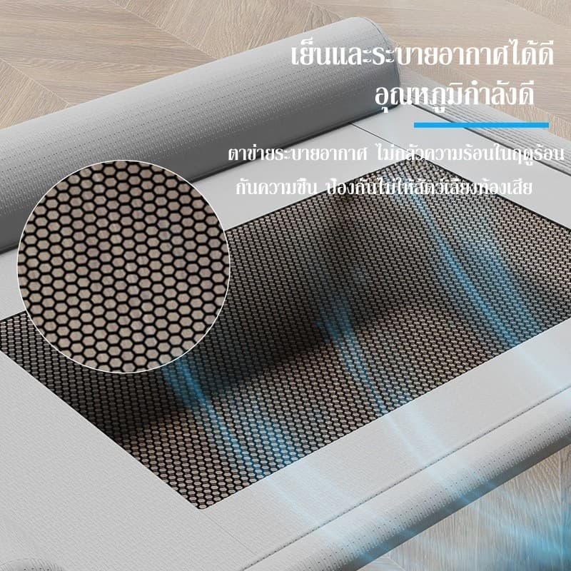 ที่นอนแมว ที่นอนสุนัขยกสูง ผ้าอัพเกรดใหม่ ระบายอากาศและป้องกันความชื้น ทนต่อการขีดข่วน รูปที่ 3