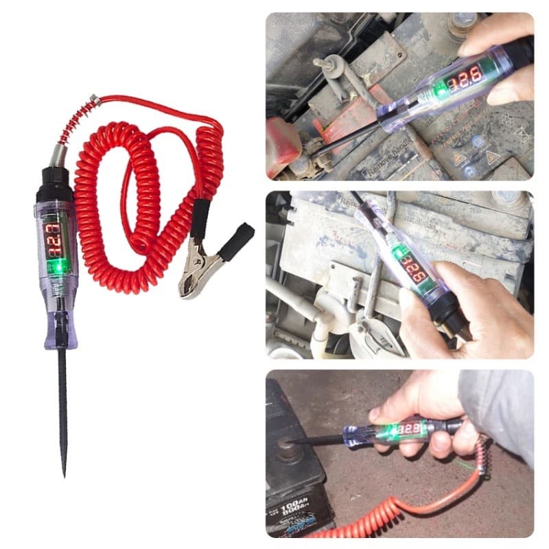 MOTUS ไขควง ไขควงวัดไฟ ไขควงเช็คไฟรถยนต์ ชุดเครื่องมือตรวจเช็คไฟรถยนต์ 6-12-24V Car Truck Voltage Circuit Tester Digital รูปที่ 3