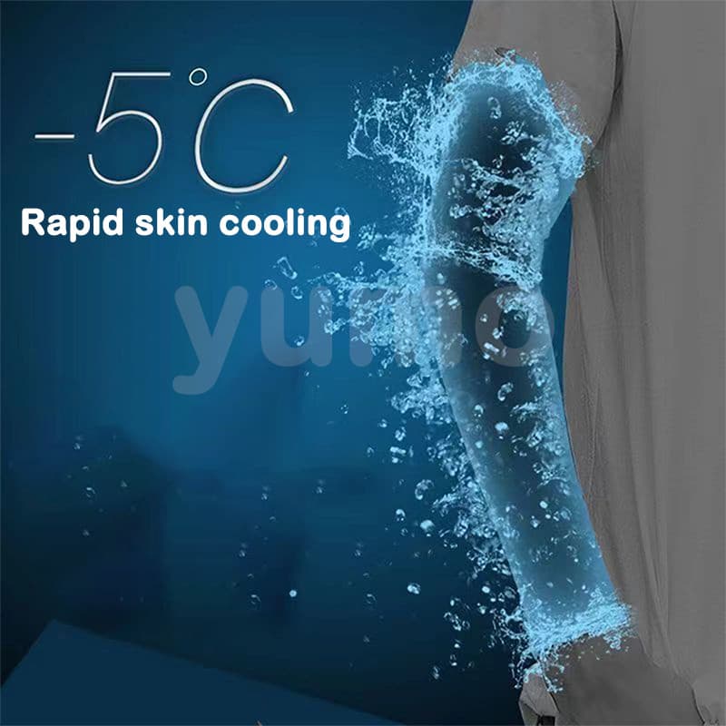ผ้าคลุมแขนป้องกันแสงแดด Ice Silk สำหรับทุกเพศ ปกข้อศอก ปั่นจักรยานกลางแจ้ง แขนแขนป้องกัน UV เย็นสบาย รูปที่ 3