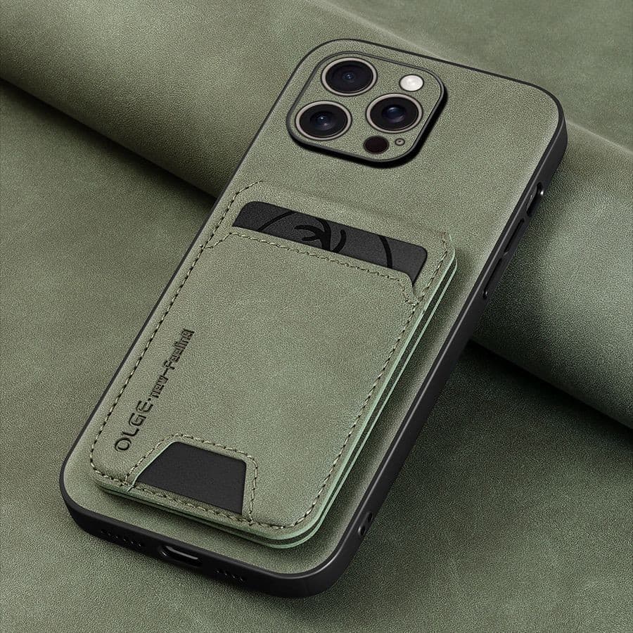 ซองหนังใส่บัตร เหมาะสําหรับ IPhone 15 16pro Max 14 15 Pro 13 12 Frosted Hard เคสกันกระแทก รูปที่ 8