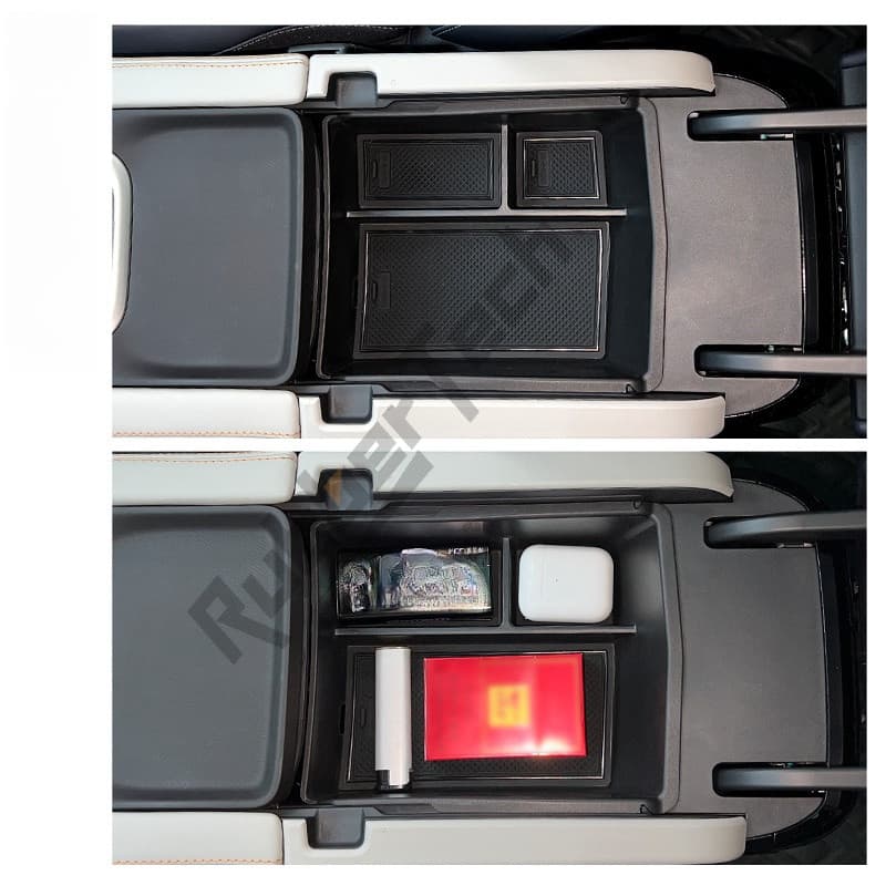 BYD SEALION 6 อุปกรณ์จัดระเบียบคอนโซลและที่พักแขน ซิลิโคนที่ชาร์จไร้สาย รูปที่ 3