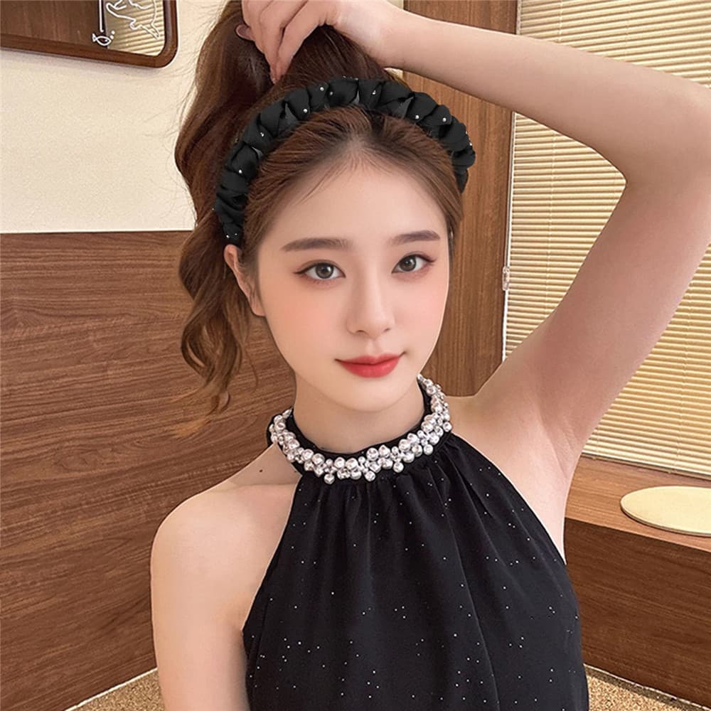 ที่คาดผมสไตล์หรูสำหรับ 여성 กันลื่นได้ดี มีการออกแบบให้สวยงาม รูปที่ 4