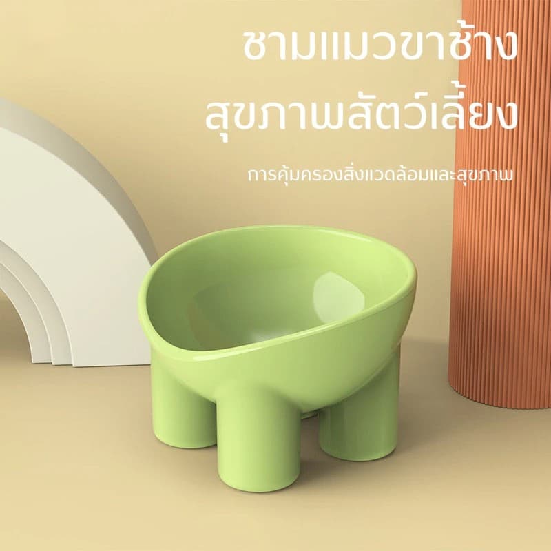 ชามกันมด แมว ชามอาหารแมว ชามอาหารสัตว์เลี้ยง ทรงเฉียง ชามอาหารสุนัข ที่วางอาหารสัตว์เลี้ยง เครื่องให้อาหารสัตว์เลี้ยง รูปที่ 6