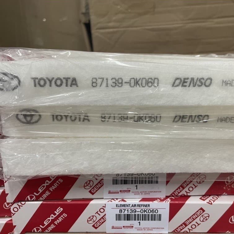 กรองแอร์โตโยต้าคาร์บอนแท้ Yaris Vigo Altis Fortuner Prius Camry Hiace Commuter กลองแอร์วีโก้ กรองแอร์ toyota vigo รูปที่ 2
