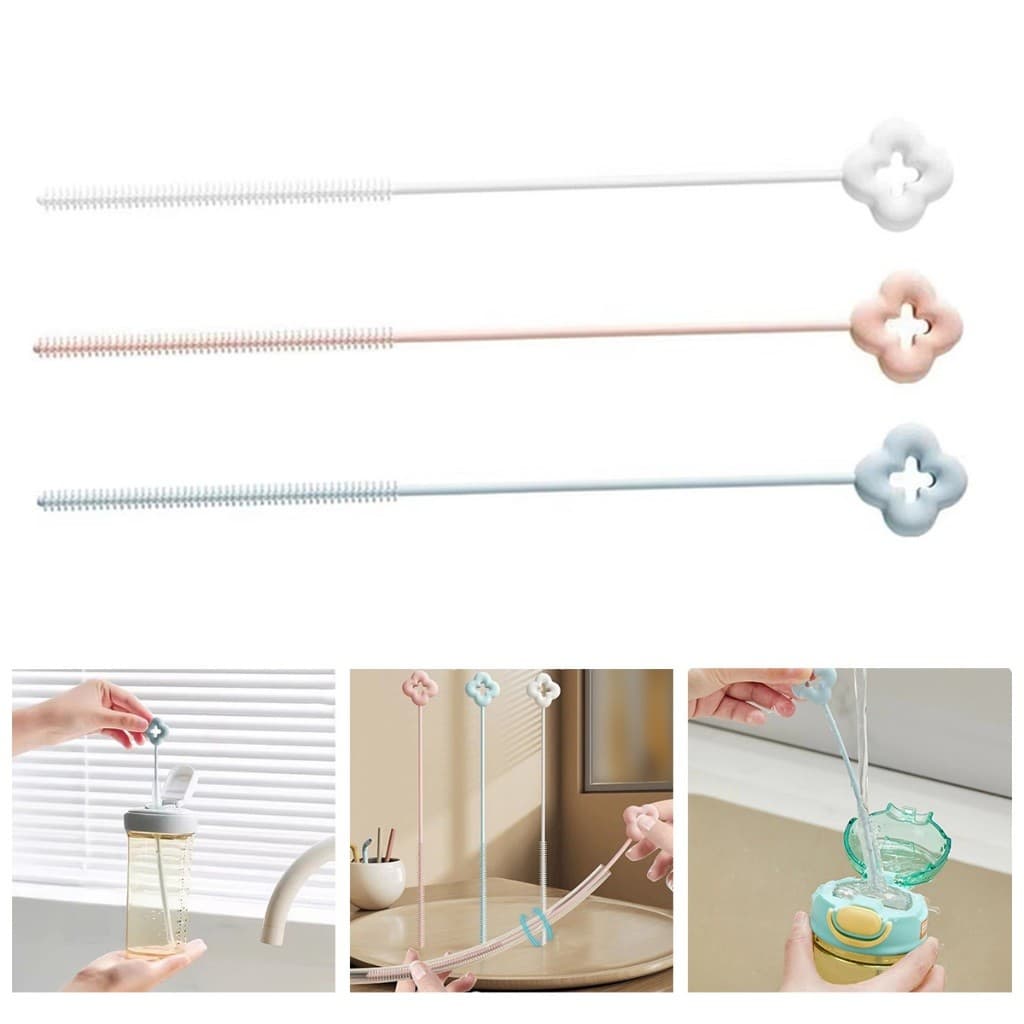 10ชิ้น แปรงล้างหลอดดูดน้ำ ขนาด22CM แปรงขัดหลอด ทำความสะอาดฝาขวดน้ำ ขวดนม รูปที่ 6