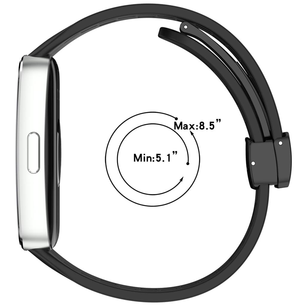แถบเข็มขัดแม่เหล็กซิลิโคนระบายอากาศสำหรับ Huawei Band 10 / 9 / 8 รูปที่ 9