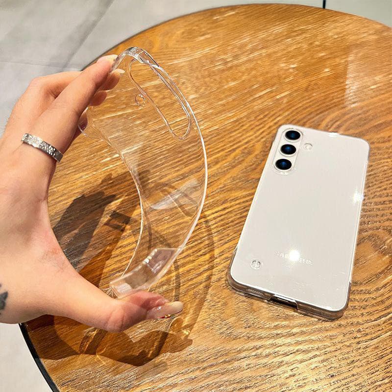 เคสโทรศัพท์โปร่งใสป้องกันกล้องบางเฉียบไร้กรอบใหม่ For Samsung A06 A55 A05 A15 A05S A12 A54 A14 A13 A54 A23 A52 4G 5G รูปที่ 3