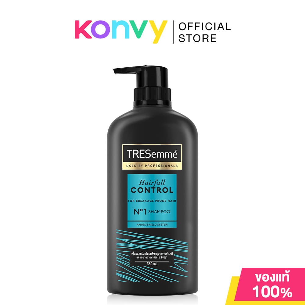 Tresemme Shampoo เทรซาเม่ แชมพูสระผม 380ml (Keratin Smooth/Bond Repair/Salon Detox/Hair Fall Control) รูปที่ 2