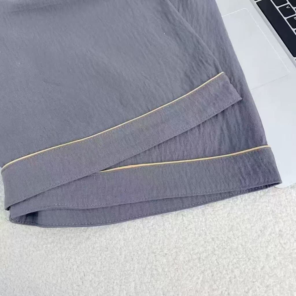 3333-1 B ชุดนอนแขนสั้นขาสั้นผู้ชายผ้าคอตตอน ชุดนอนสีพื้นเกรดพรีเมี่ยม ผ้านุ่มลื่นใส่สบาย จากดไทย รูปที่ 9