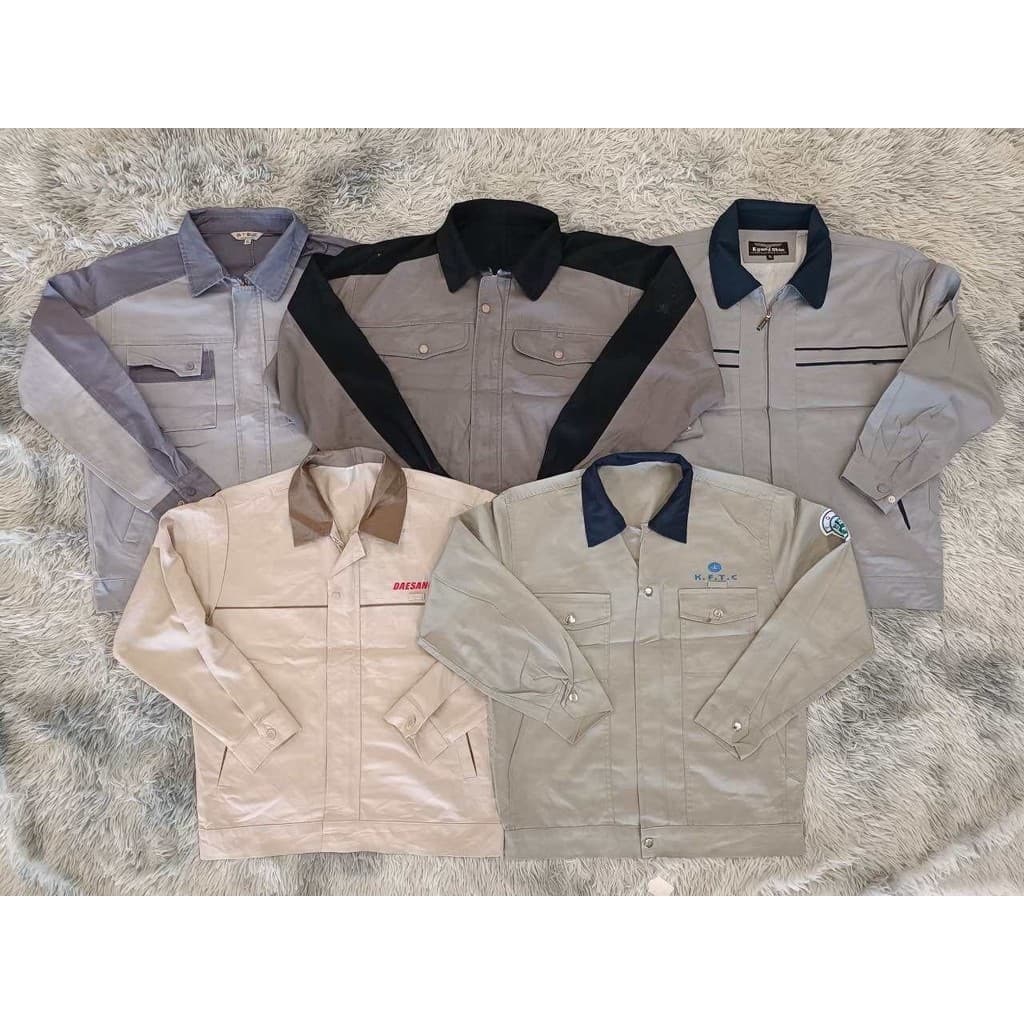 เสื้อช๊อปช่างแขนยาว ชุดยูนิฟอร์มช่าง เนื้อผ้าคอตตอน มือสอง s11 รูปที่ 2