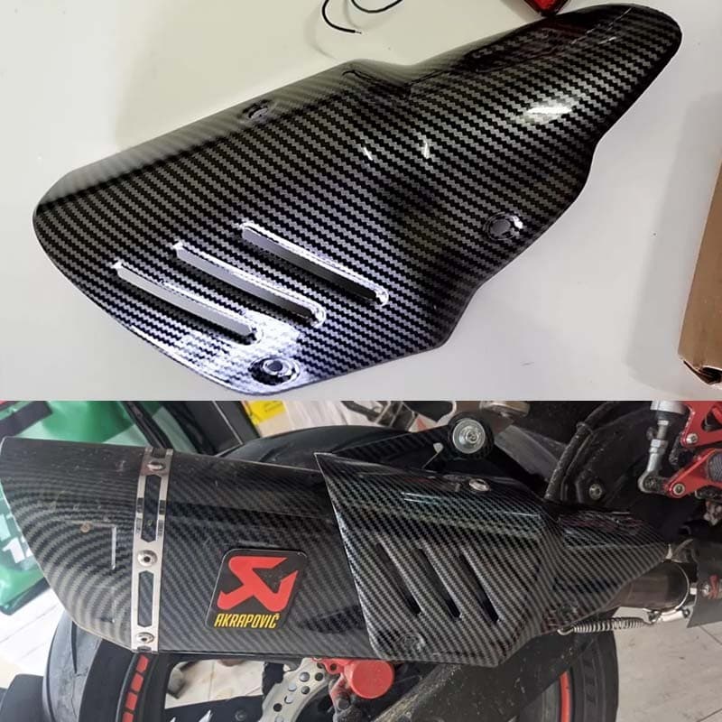 R1 Akrapovic M1 Muffler ฝาครอบทนความร้อน Anti-scalding ฝาครอบความร้อนฝาครอบท่อ รูปที่ 5